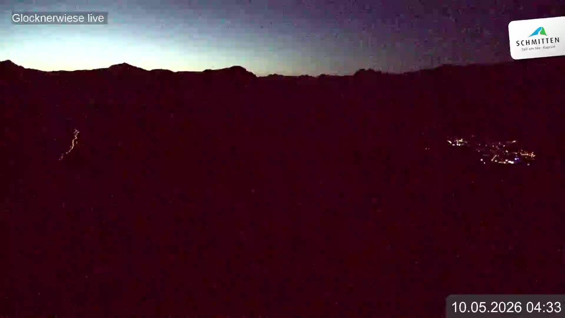Archiv Foto Webcam Schmittenhöhe: Blick auf die Glocknerwiese