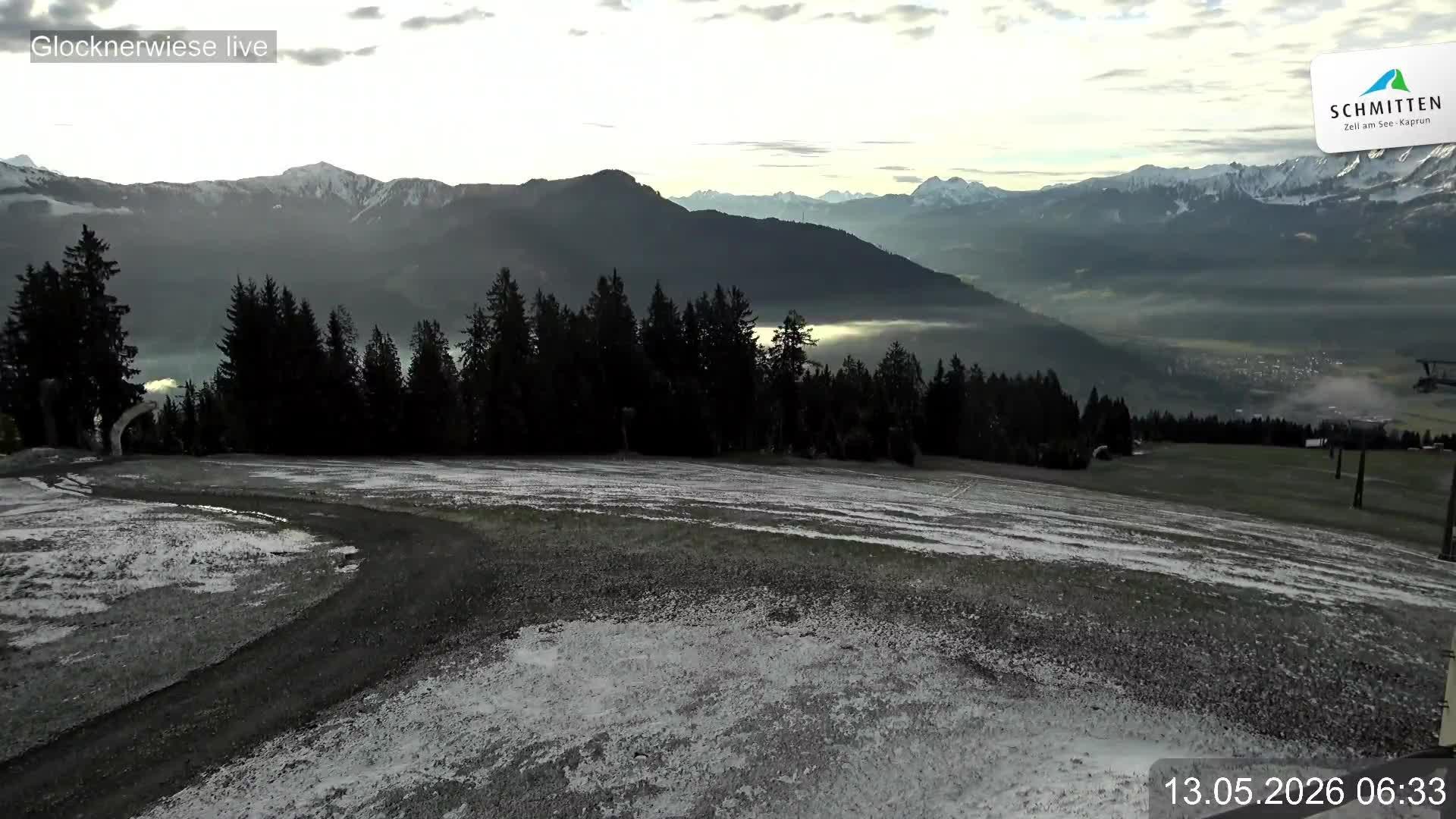 Archiv Foto Webcam Schmittenhöhe: Blick auf die Glocknerwiese