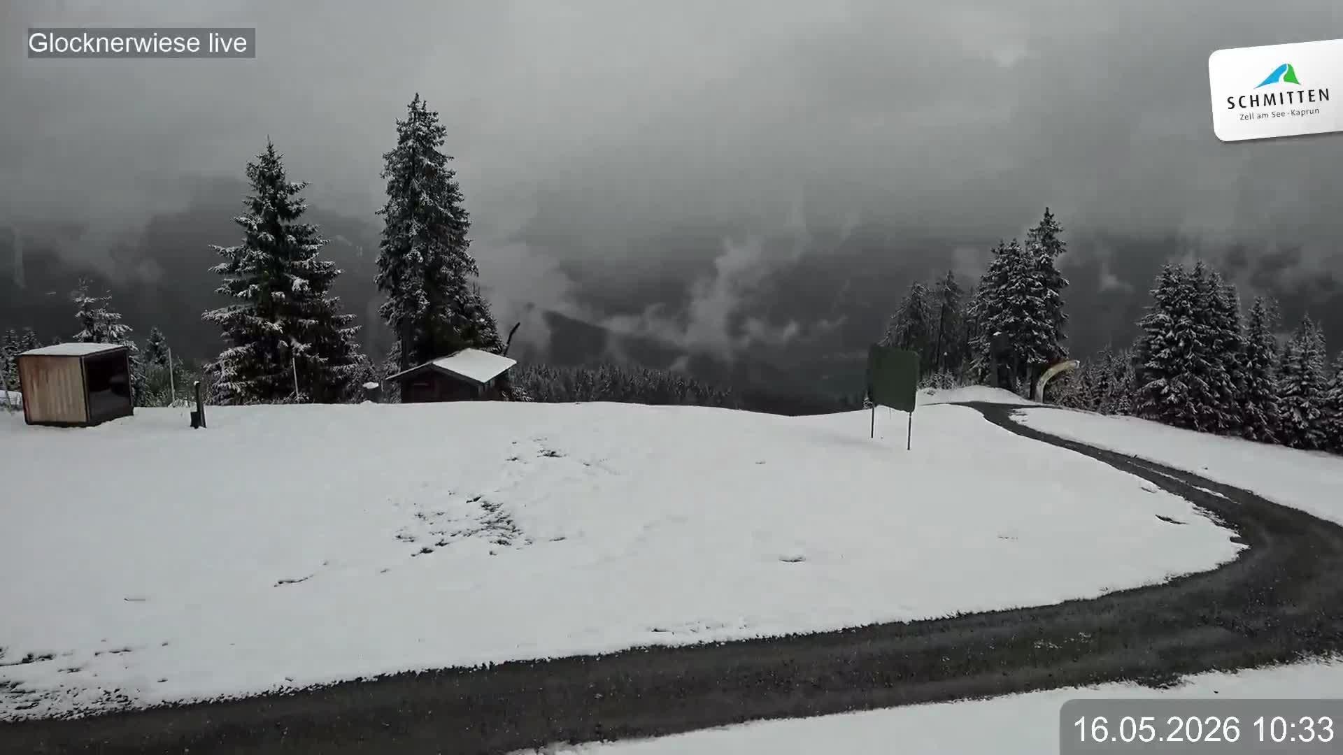 Archiv Foto Webcam Schmittenhöhe: Blick auf die Glocknerwiese