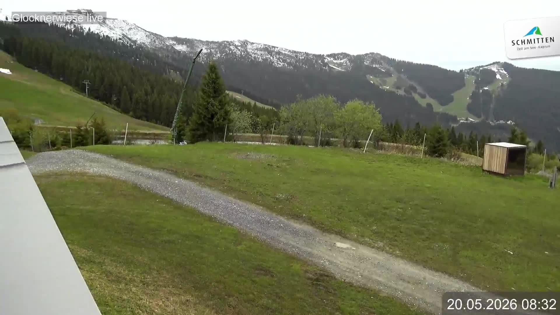 Archiv Foto Webcam Schmittenhöhe: Blick auf die Glocknerwiese