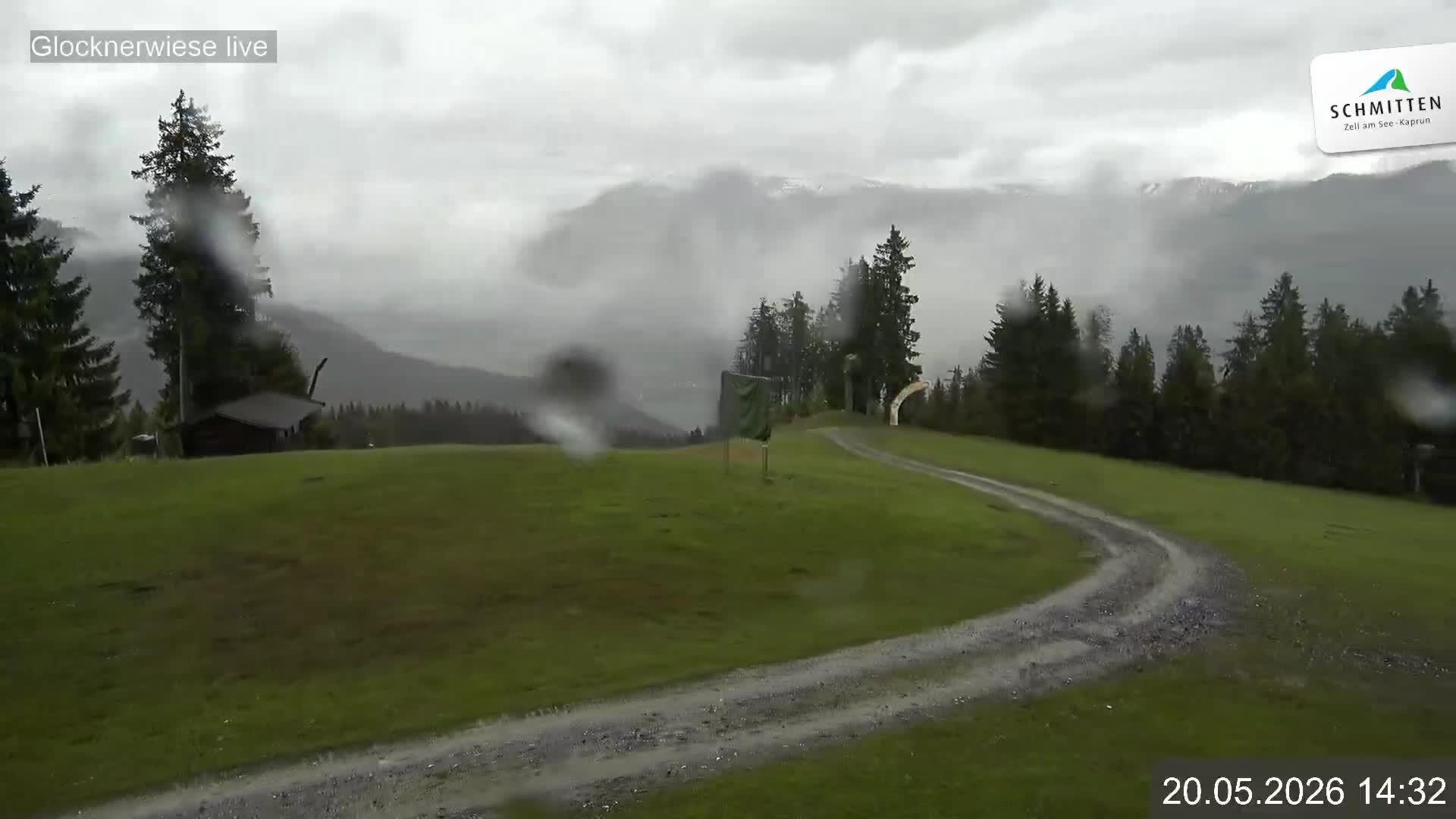 Archiv Foto Webcam Schmittenhöhe: Blick auf die Glocknerwiese