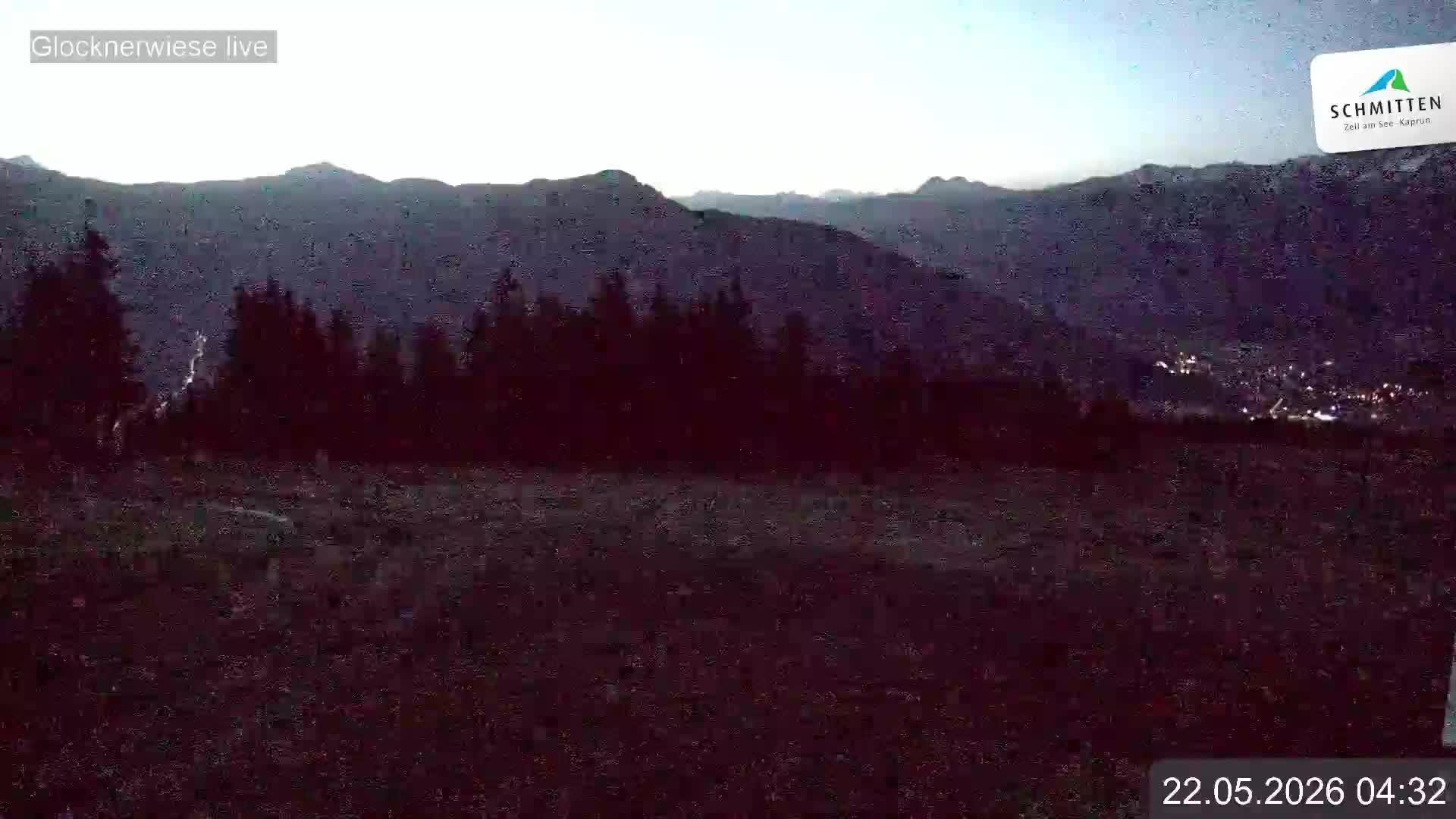 Archiv Foto Webcam Schmittenhöhe: Blick auf die Glocknerwiese
