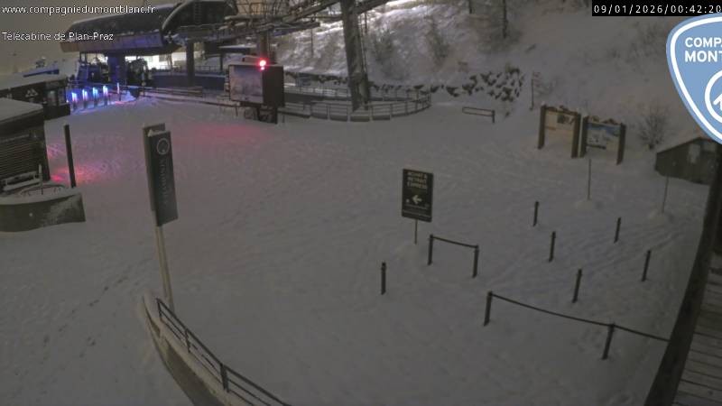 Archiv Foto Webcam Charmonix Talstation Plan Praz