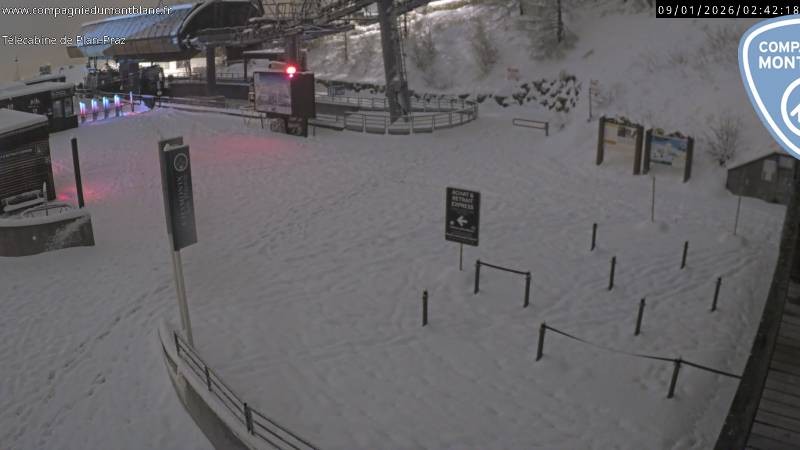 Archiv Foto Webcam Charmonix Talstation Plan Praz