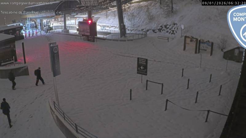 Archiv Foto Webcam Charmonix Talstation Plan Praz