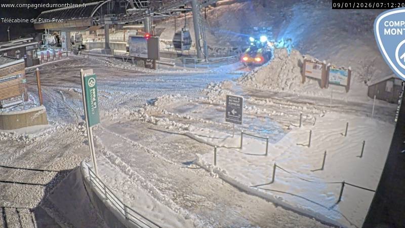 Archiv Foto Webcam Charmonix Talstation Plan Praz