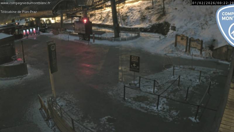 Archiv Foto Webcam Charmonix Talstation Plan Praz