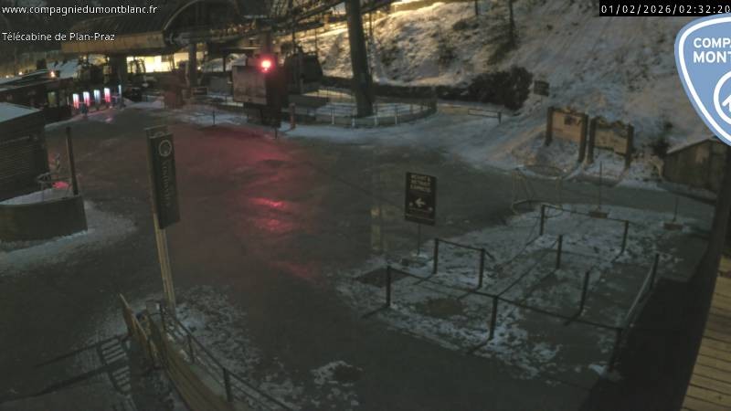 Archiv Foto Webcam Charmonix Talstation Plan Praz
