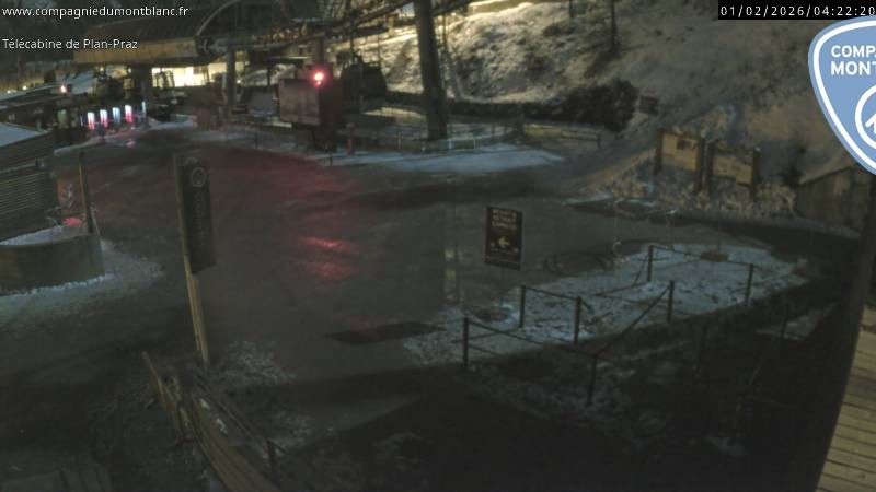 Archiv Foto Webcam Charmonix Talstation Plan Praz