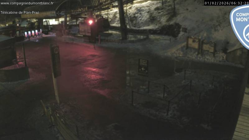 Archiv Foto Webcam Charmonix Talstation Plan Praz