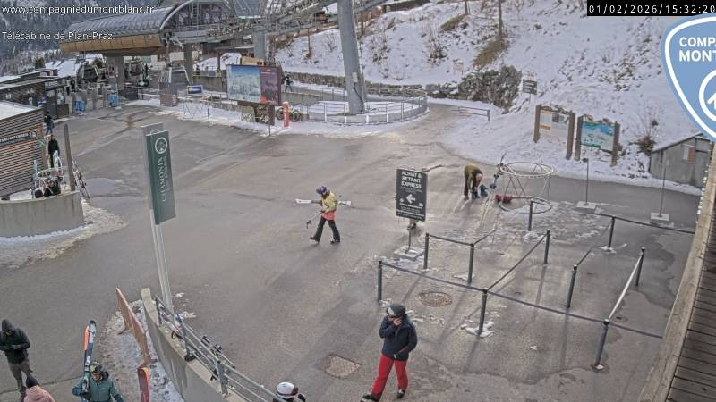 Archiv Foto Webcam Charmonix Talstation Plan Praz
