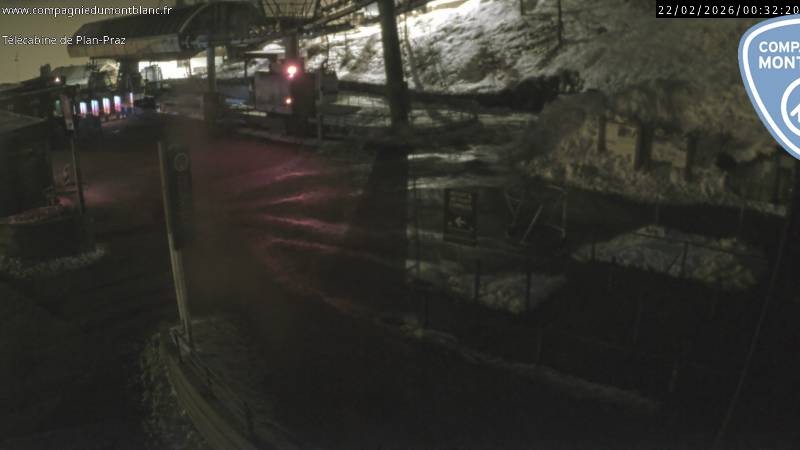 Archiv Foto Webcam Charmonix Talstation Plan Praz