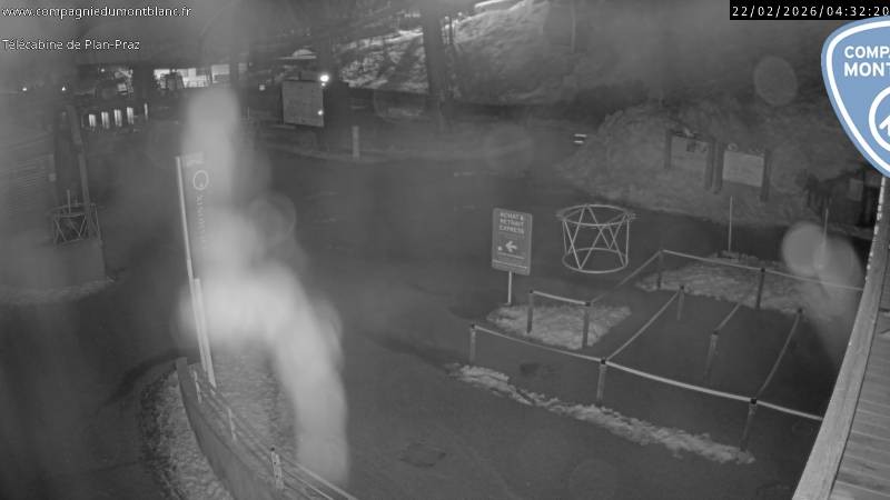 Archiv Foto Webcam Charmonix Talstation Plan Praz