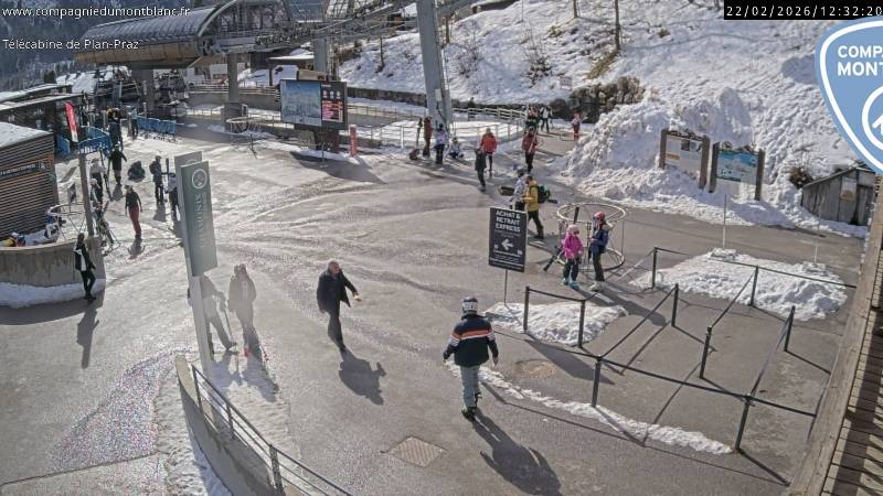 Archiv Foto Webcam Charmonix Talstation Plan Praz