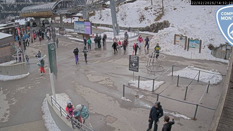 Archiv Foto Webcam Charmonix Talstation Plan Praz