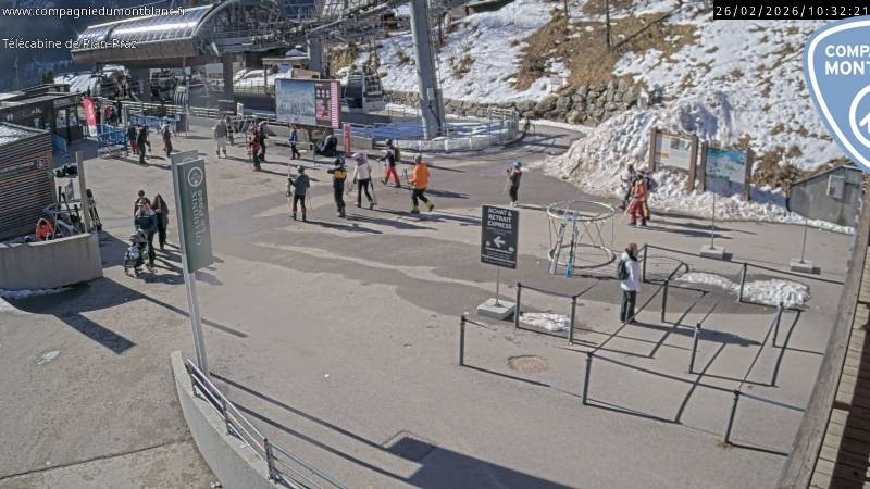 Archiv Foto Webcam Charmonix Talstation Plan Praz