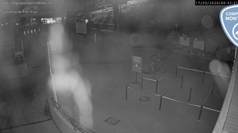 Archiv Foto Webcam Charmonix Talstation Plan Praz