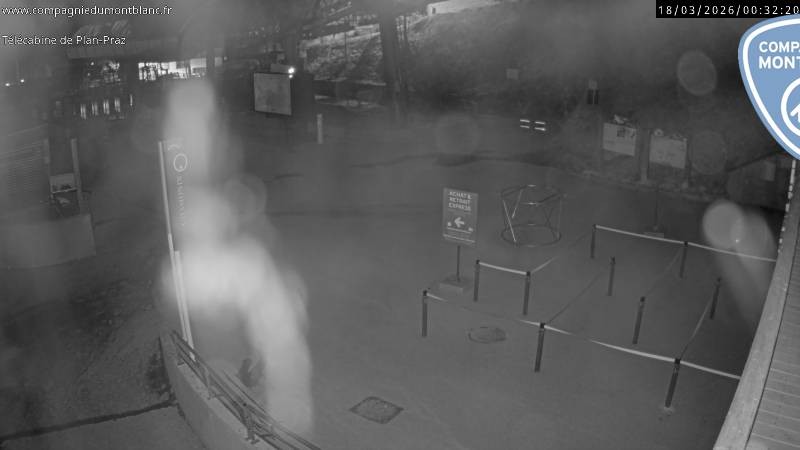 Archiv Foto Webcam Charmonix Talstation Plan Praz