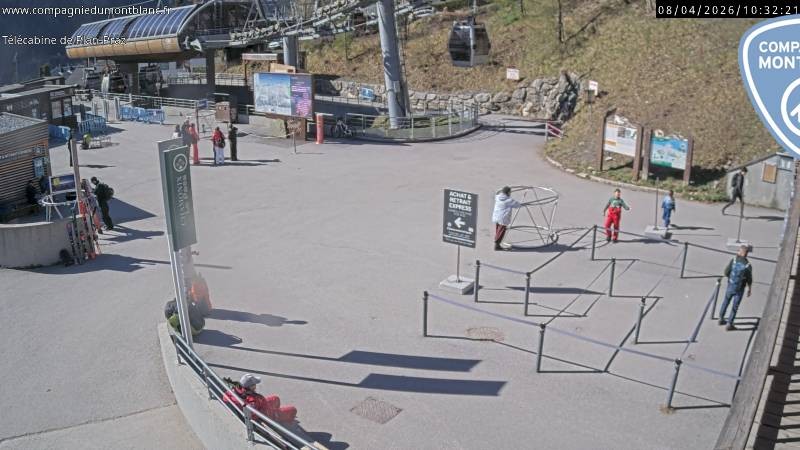 Archiv Foto Webcam Charmonix Talstation Plan Praz