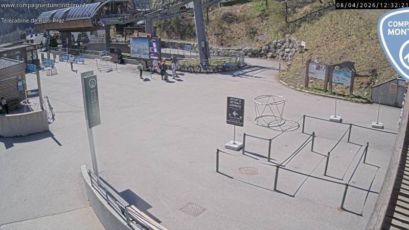 Archiv Foto Webcam Charmonix Talstation Plan Praz