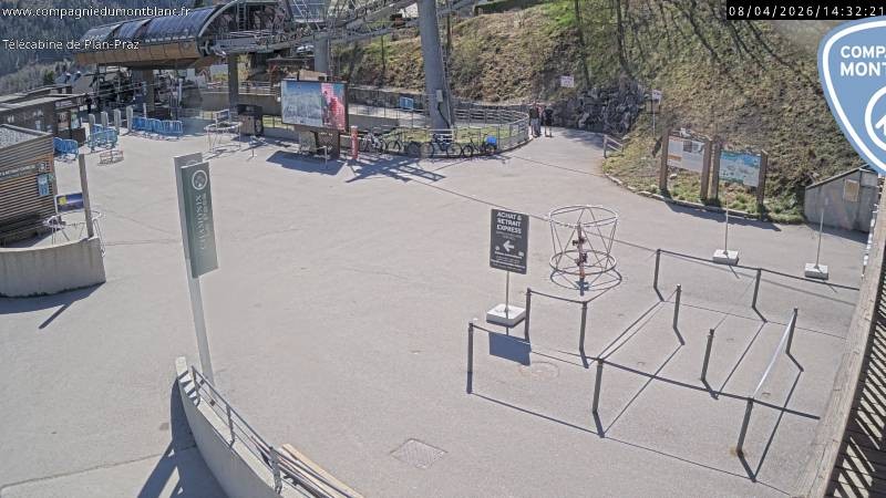 Archiv Foto Webcam Charmonix Talstation Plan Praz