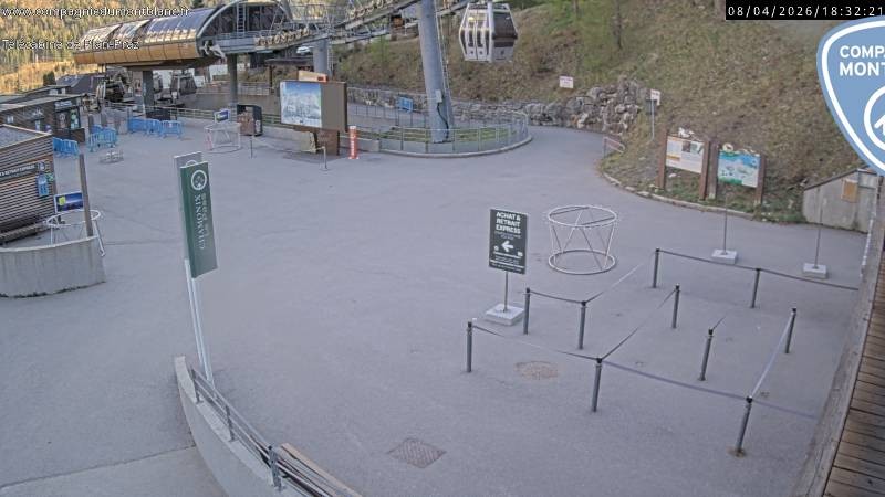 Archiv Foto Webcam Charmonix Talstation Plan Praz