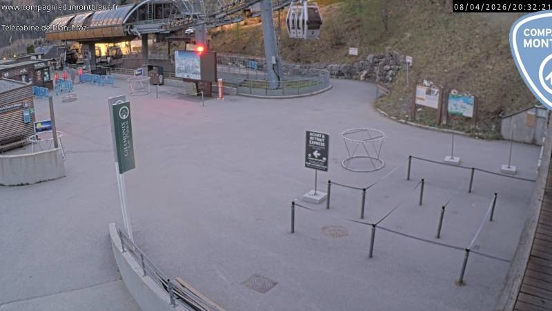 Archiv Foto Webcam Charmonix Talstation Plan Praz