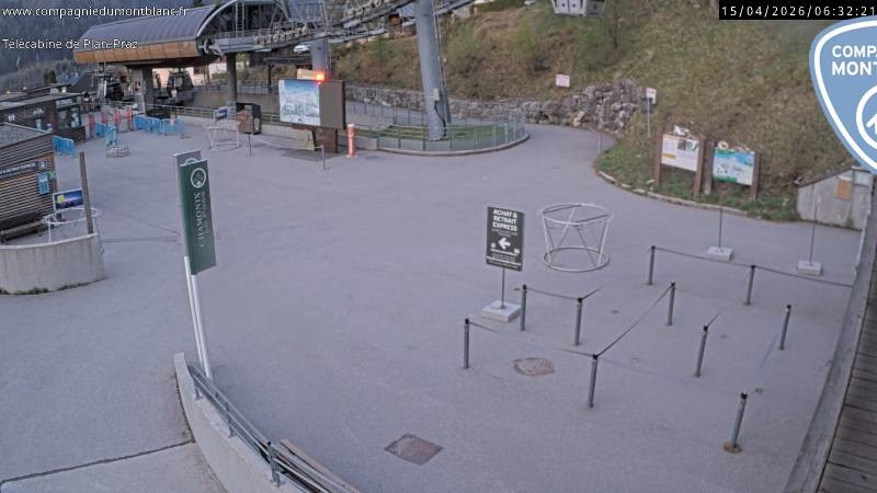 Archiv Foto Webcam Charmonix Talstation Plan Praz