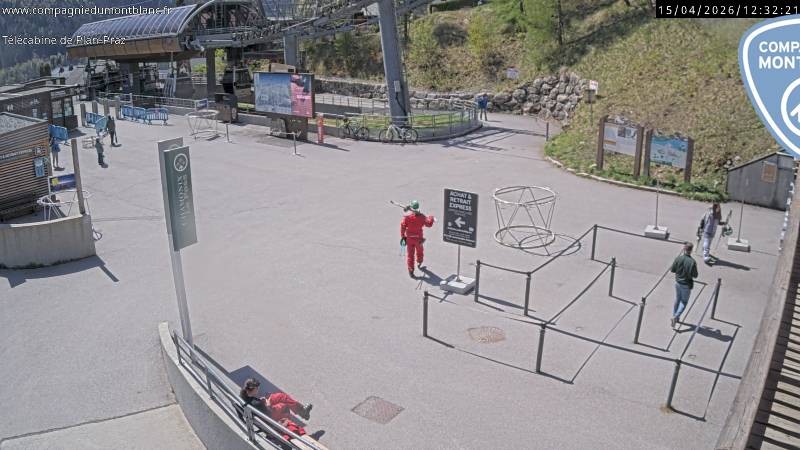 Archiv Foto Webcam Charmonix Talstation Plan Praz