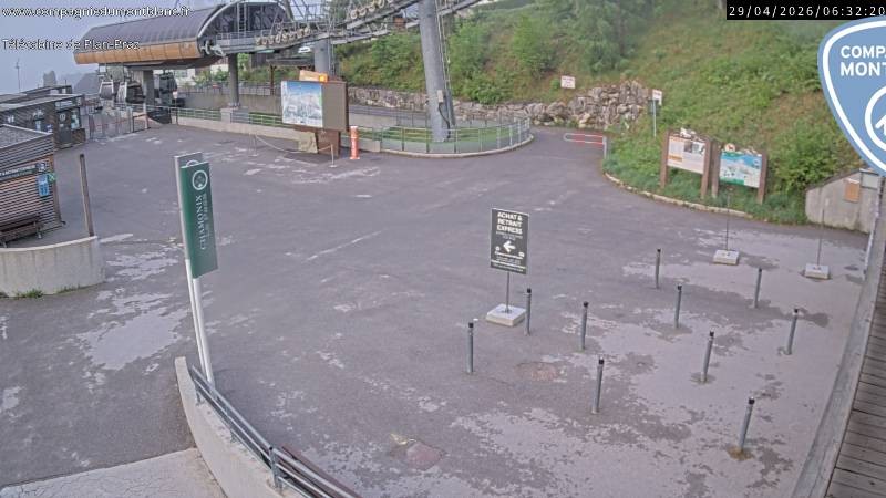 Archiv Foto Webcam Charmonix Talstation Plan Praz