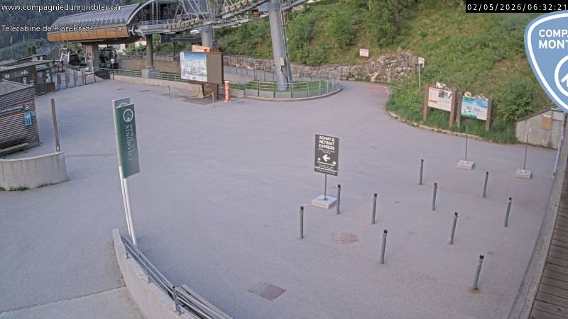 Archiv Foto Webcam Charmonix Talstation Plan Praz