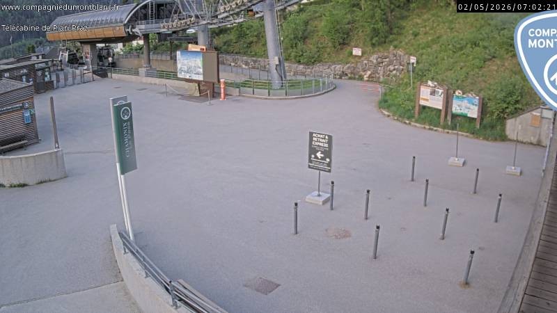 Archiv Foto Webcam Charmonix Talstation Plan Praz