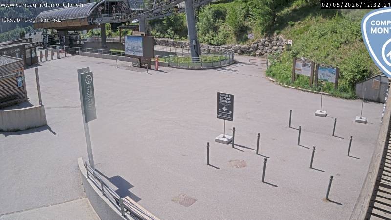 Archiv Foto Webcam Charmonix Talstation Plan Praz