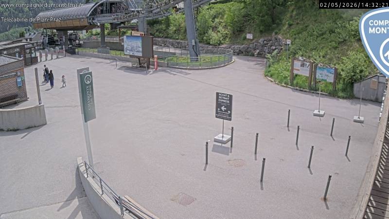 Archiv Foto Webcam Charmonix Talstation Plan Praz