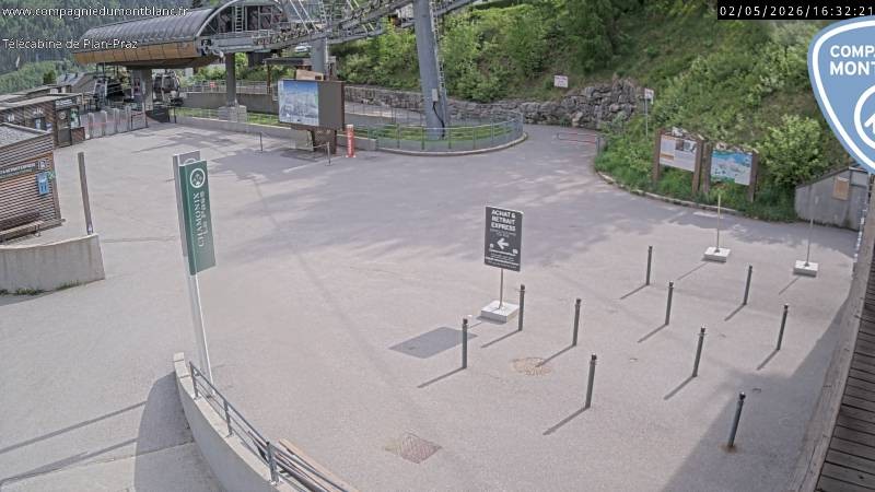 Archiv Foto Webcam Charmonix Talstation Plan Praz