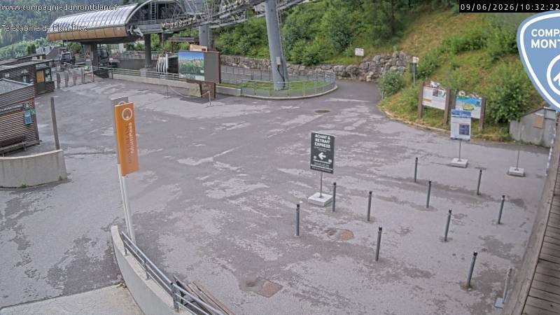 Archiv Foto Webcam Charmonix Talstation Plan Praz