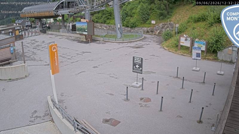 Archiv Foto Webcam Charmonix Talstation Plan Praz