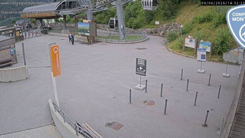Archiv Foto Webcam Charmonix Talstation Plan Praz