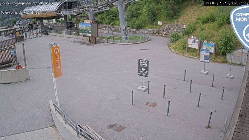 Archiv Foto Webcam Charmonix Talstation Plan Praz