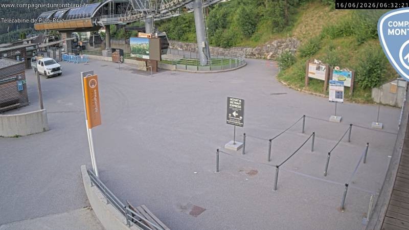 Archiv Foto Webcam Charmonix Talstation Plan Praz