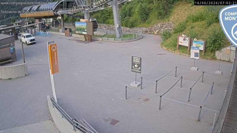 Archiv Foto Webcam Charmonix Talstation Plan Praz