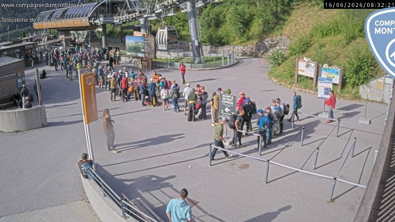 Archiv Foto Webcam Charmonix Talstation Plan Praz