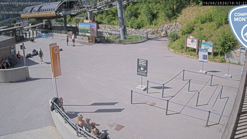 Archiv Foto Webcam Charmonix Talstation Plan Praz
