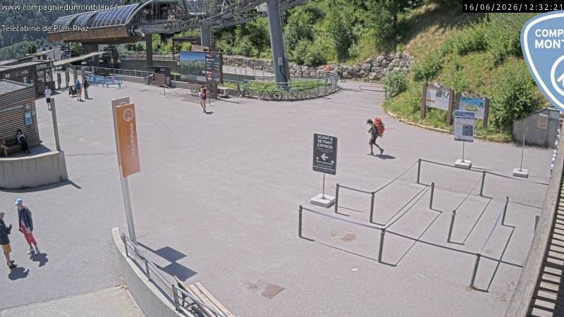 Archiv Foto Webcam Charmonix Talstation Plan Praz