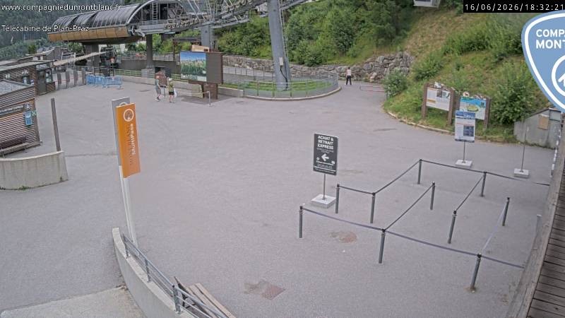 Archiv Foto Webcam Charmonix Talstation Plan Praz
