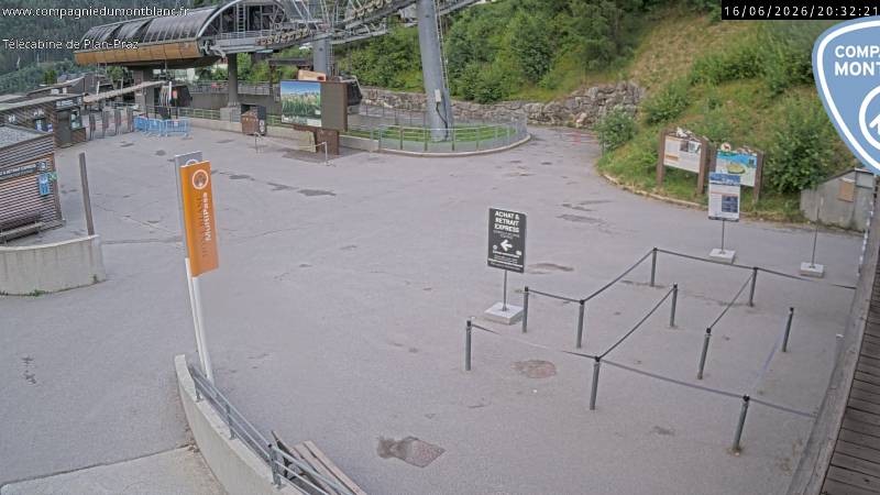 Archiv Foto Webcam Charmonix Talstation Plan Praz
