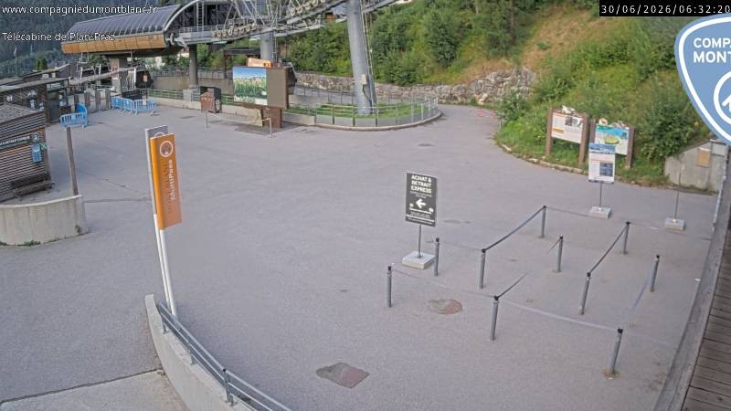 Archiv Foto Webcam Charmonix Talstation Plan Praz