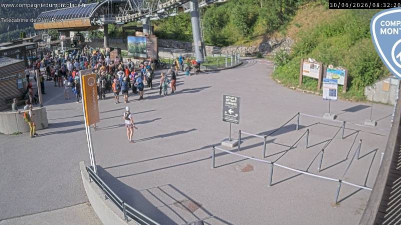 Archiv Foto Webcam Charmonix Talstation Plan Praz