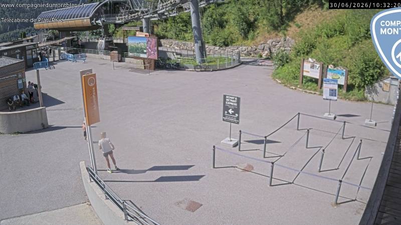 Archiv Foto Webcam Charmonix Talstation Plan Praz