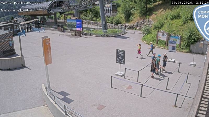Archiv Foto Webcam Charmonix Talstation Plan Praz